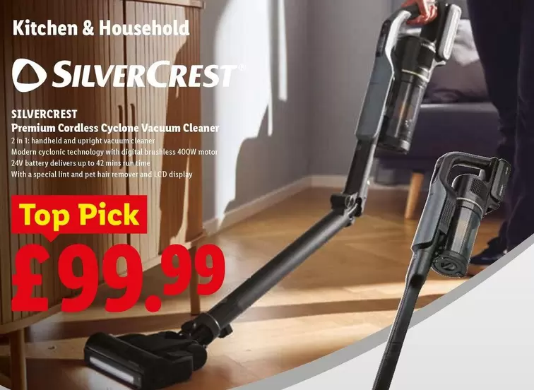 Silvercrest - Premium Cordless Cyclone Vacuum Cleaner