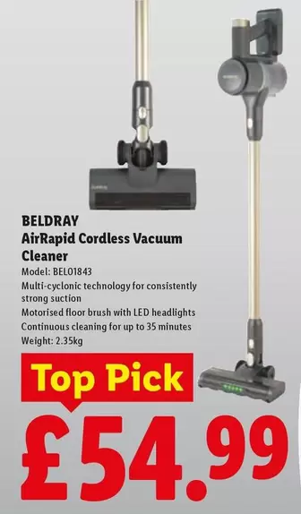 Beldray - AirRapid Cordless Vacuum Cleaner