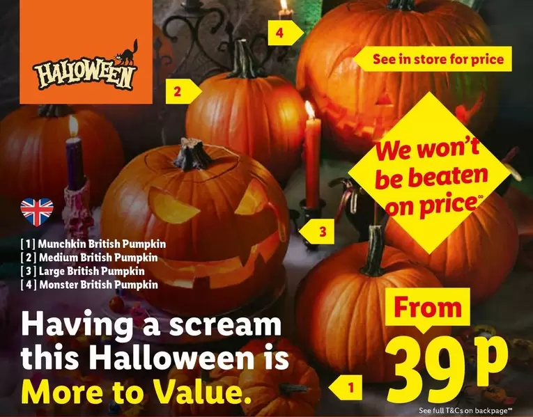 Monster - Munchkin British Pumpkin, Medium British Pumpkin, Large British Pumpkin, British Pumpkin