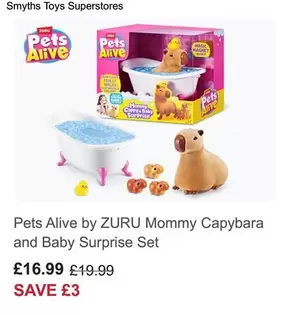 Mommy Capybara and Baby Surprise Set
