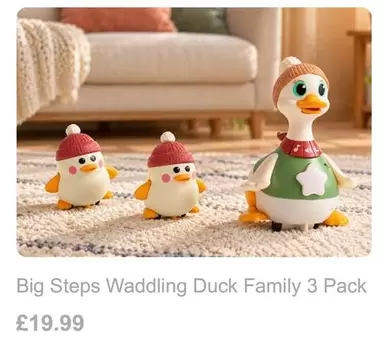 Big Steps Waddling Duck Family 3 Pack