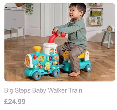 Big Steps Baby Walker Train