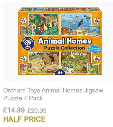 Animal - Homes Jigsaw Puzzle 4 Pack