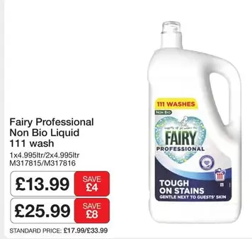 Fairy - Professional Non Bio Liquid 111 wash M317815/M317816