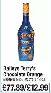 Baileys - Terry's Chocolate Orange M307948 6x50cl M307949 1x50cl