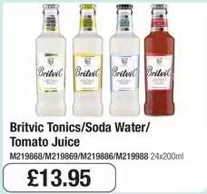 Tonics/Soda Water/Tomato Juice M219868/M219869/M219886/M219988