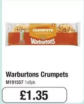 Warburtons - Original Crumpets M191557 1x9pk