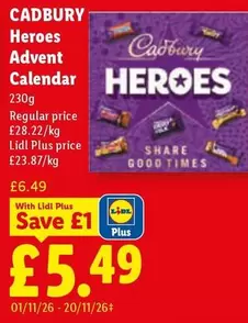 Cadbury - Heroes Advent Calendar