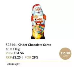 Kinder - 523141 Chocolate Santa