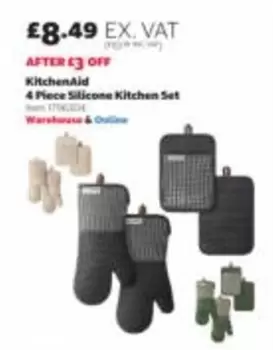 KitchenAid - 4 Piece Silicone Kitchen Set