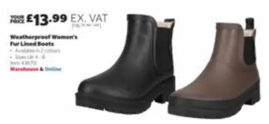 Boots - Weatherproof Women's Fur Lined