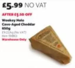 Cave-Aged Cheddar 650g