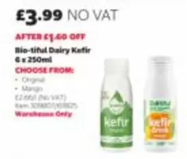 Mango - Bio-tiful Dairy Kefir 6 x 250ml