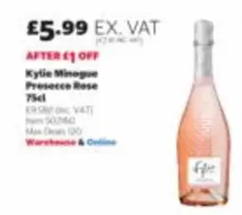 Kylie Minogue - Prosecco Rose 75cl