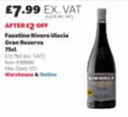 Faustino Rivero Ulecia Gran Reserva 75cl