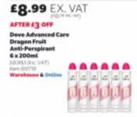 Dove - Advanced Care Dragon Fruit Anti-Perspirant 6 x 200ml