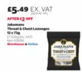 Throat & Chest Lozenges 12 x 73g