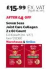Joint Care Collagen 2 x 60 Count