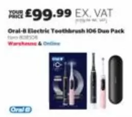 Oral-B - Electric Toothbrush I06 Duo Pack Item 808506
