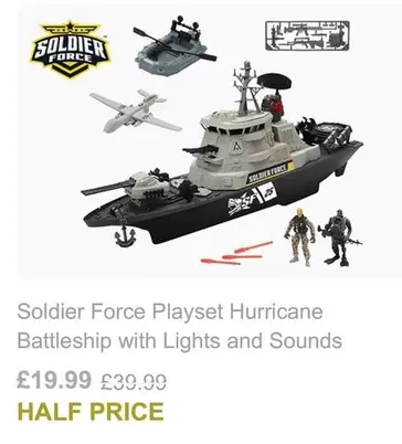Playset Hurricane Battleship with Lights and Sounds