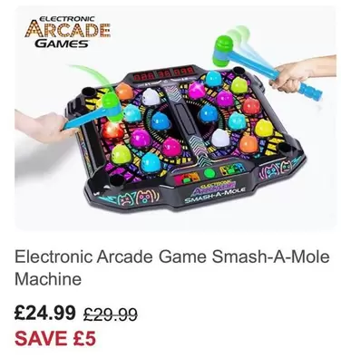 Electronic Arcade Game Smash-A-Mole Machine