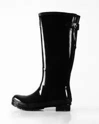 Joules Women's Gloss Black Field Wellington Boots