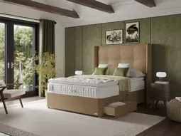 Staples and Co Artisan Indulgence Divan Bed Set on Glides