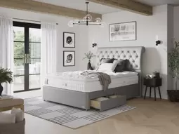Staples and Co Artisan Decadence Divan Bed Set on Glides