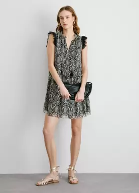 PAISLEY PRINT MINI DRESS