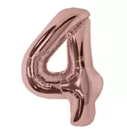 Lets Party Rose Gold Foil 4 Balloon