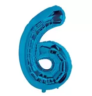 Lets Party Blue Foil 6 Balloon
