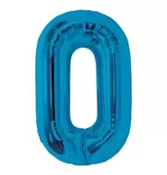 Lets Party Blue Foil 0 Balloon