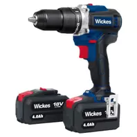 Wickes 18V 2 x 4.0Ah Li-ion Cordless Brushless Combi Drill