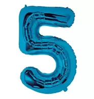 Lets Party Blue Foil 5 Balloon