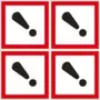 EssentialsHarmful/Irritant GHS Labels (Sheet) 100mm x 100mm