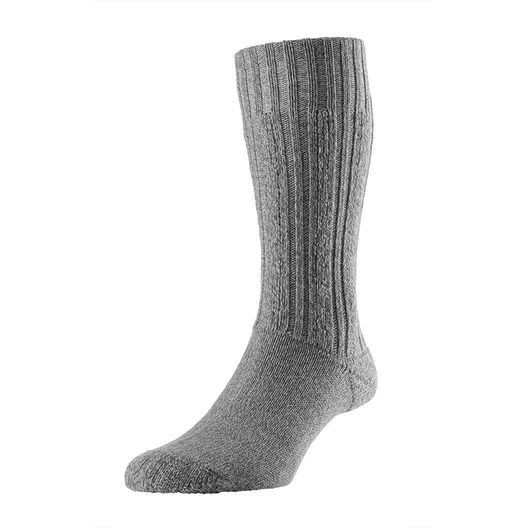 Merino Wool Boot Sock Grey Marl 6-11