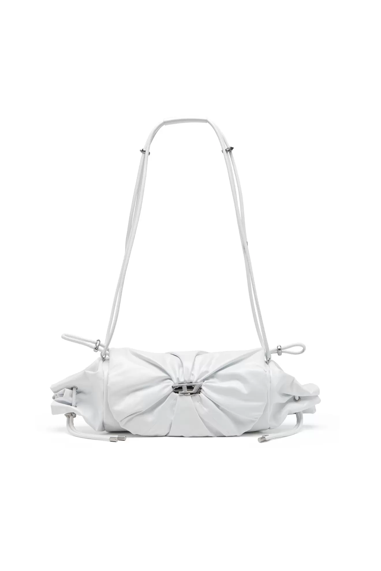 Scrunch-D M-Shoulder bag in shiny leather