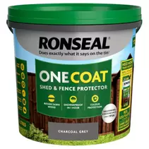 Ronseal One Coat Shed & Fence Protector 5L - Charcoal Grey