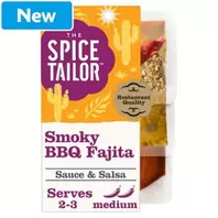 The Spice Tailor Mexican Smoky BBQ Fajita Sauce & Salsa Meal Kit