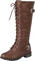 Mango 27 Womens Knee High Buckle Riding Boots