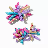 Claire's Club Party Curly Ribbon Hair Clips - 2 Pack