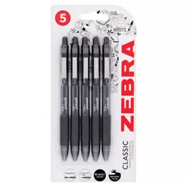 Z-Grip Smooth Ball Pens 5 Pack Black