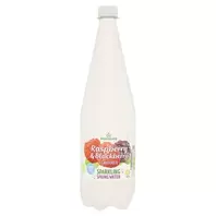 Morrisons No Added Sugar Sparkling Raspberry & Blackberry Spring Water 1L