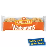 Warburtons 9 Crumpets
