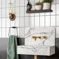 Flat Ceramic Whitechapel Gloss WhiteMetro Tiles
