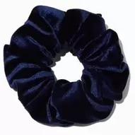 Navy Blue Velvet Hair Scrunchie