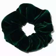 Dark Green Velvet Hair Scrunchie
