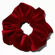 Dark Red Velvet Hair Scrunchie