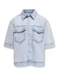 Pure Cotton Denim Denim Oversized Shirt (8-14 Yrs)