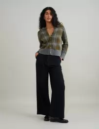 Drawstring Wide Leg Trousers